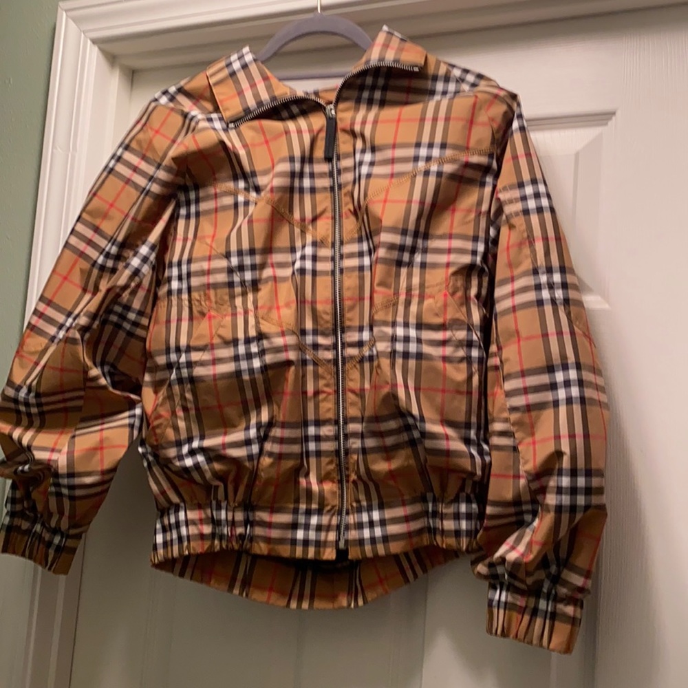 Burberry London check track jacket coat